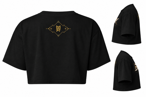 Crop Top Femme Noir – BDK Big Drip King